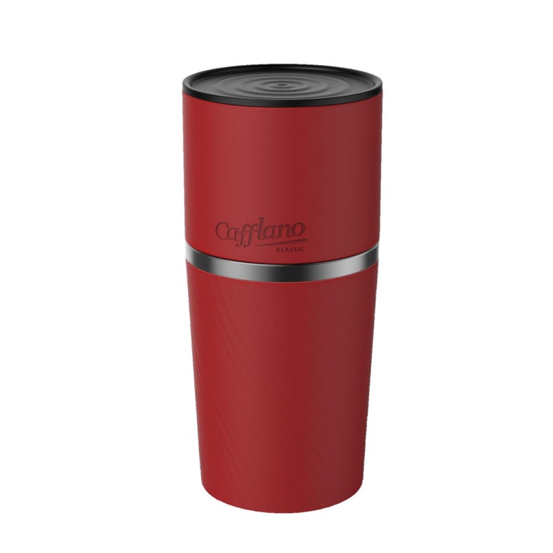 Cafflano Klassic : All-in-1, Drip Kettle+Grinder+Permanent Stainless Filter Dripper+Double-wall Tumbler, Pourover, Coffee Maker for Camping & Travel - Image 1